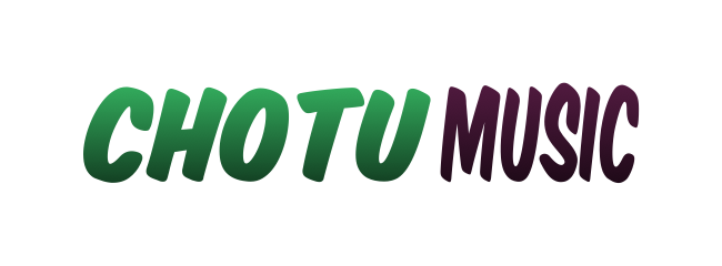 CHOTU MUSIC logo with bold green-to-purple gradient lettering.